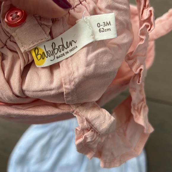 Baby Boden Girls Cotton Flower Tank Top and Short Set 0-3 Months - Picture 3 of 3